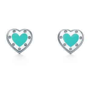 Return to Tiffany Love Tiffany Blue Heart Earrings
